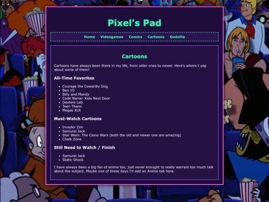cartoons screenshot