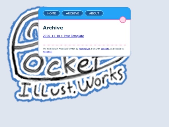 blog/archive screenshot