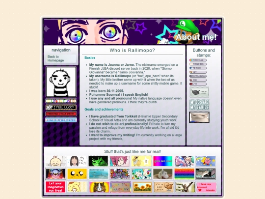 aboutme screenshot