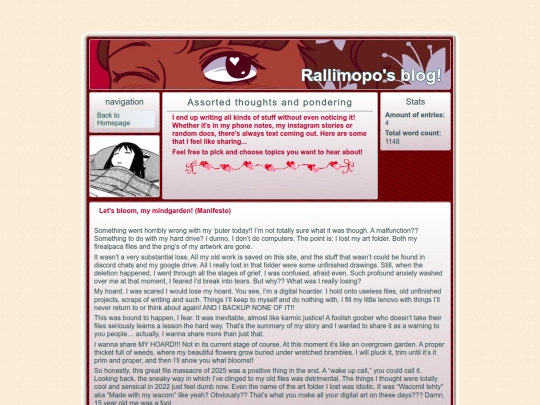 blog screenshot