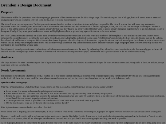 designdocument screenshot