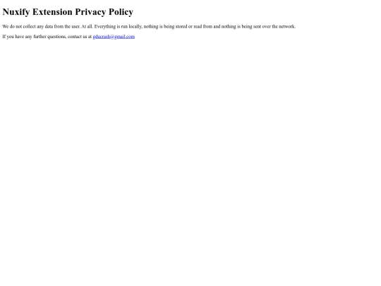 nuxify/privacypolicy screenshot