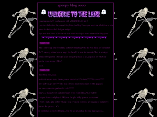 old-layout/spoopy-blog screenshot