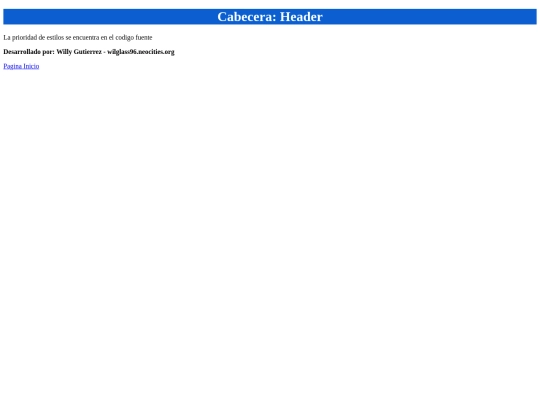 Cabecera screenshot