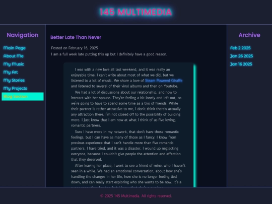 html/blog screenshot