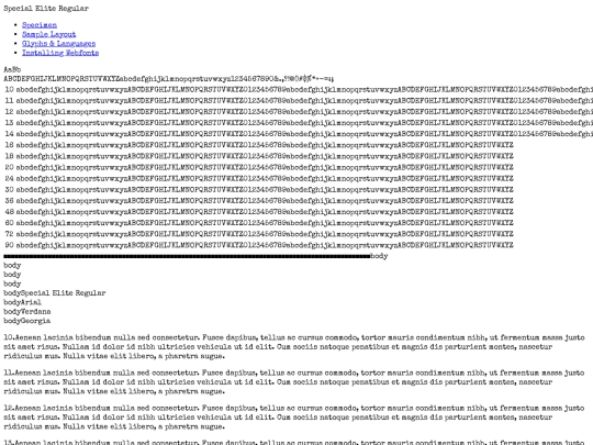 webfontkit-20230320-114018/specialelite-regular-demo screenshot