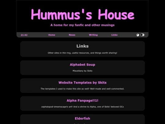 links screenshot