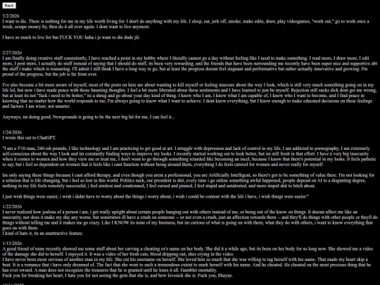 Blog screenshot