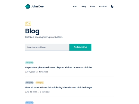 blog screenshot