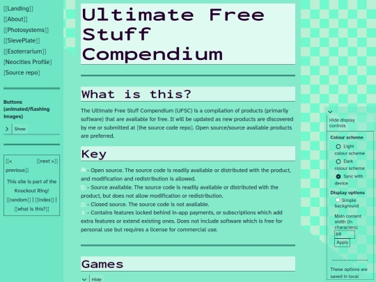 esoterrarium/freestuff screenshot