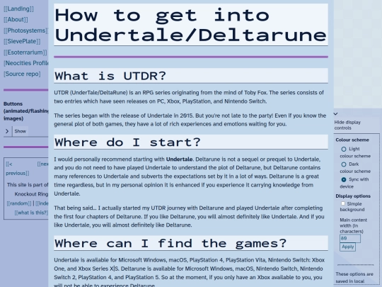 esoterrarium/utdr_guide screenshot