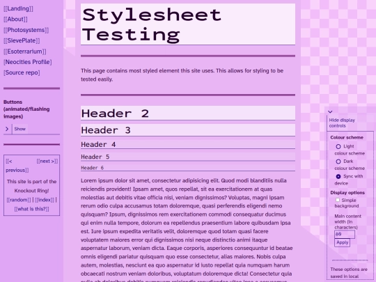 experiments/css_testing screenshot
