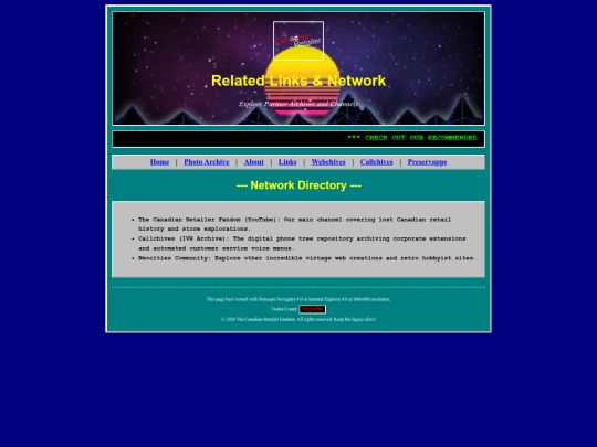 links screenshot