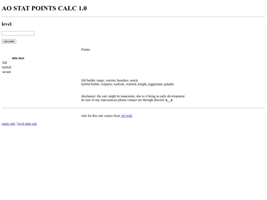 ao/level_stats_calc screenshot