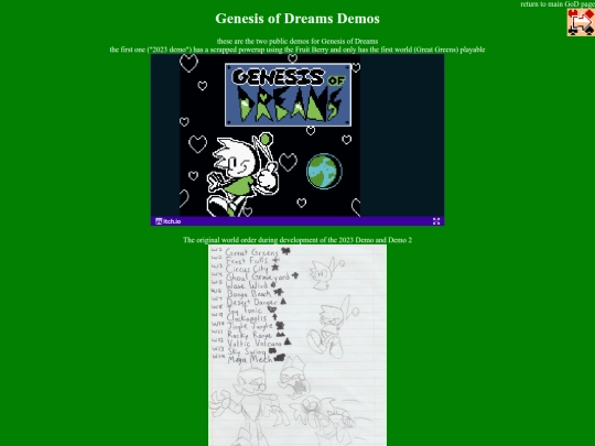 genesis_of_dreams/history_GoDdemos screenshot