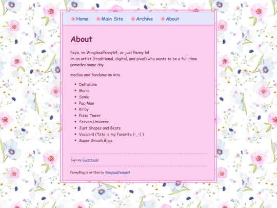 penny_blog/about screenshot