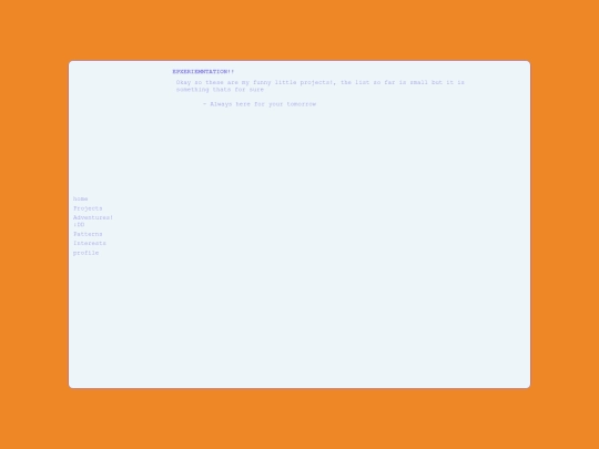 projects screenshot