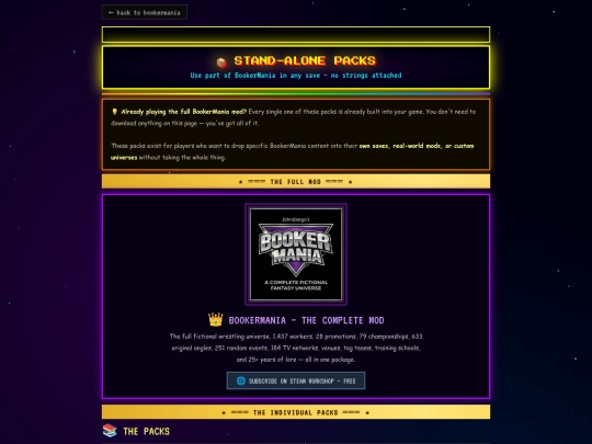 packs screenshot