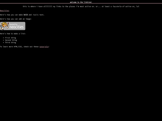 linktree screenshot
