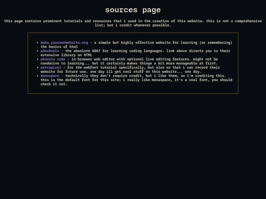 sources screenshot