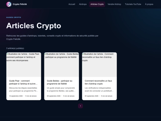 crypto-articles screenshot
