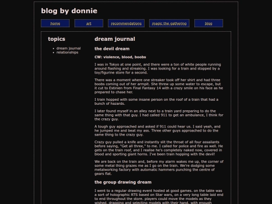 blog screenshot