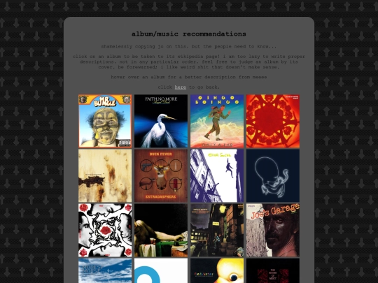 albumrecs screenshot