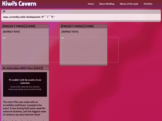 portfolio screenshot