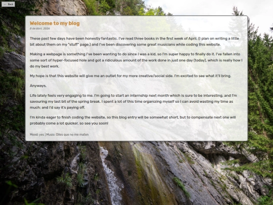 Blog/1 screenshot