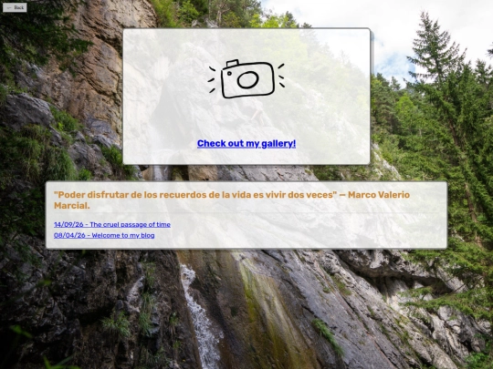 Blog/Home screenshot