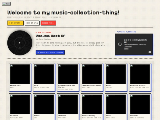Stuff/music screenshot
