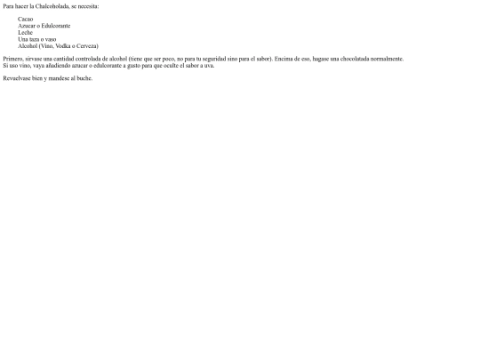 chalcoholatada screenshot
