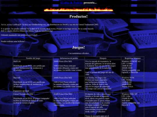 productos screenshot