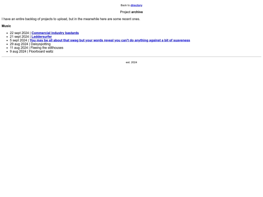 directory/projects screenshot