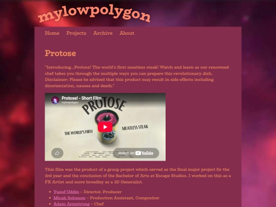 Projects/Protose screenshot