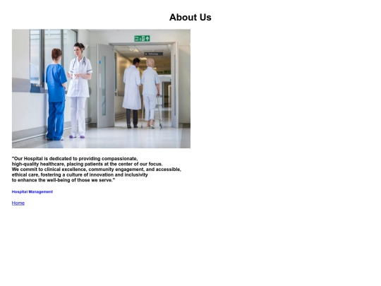hospital/About Us screenshot