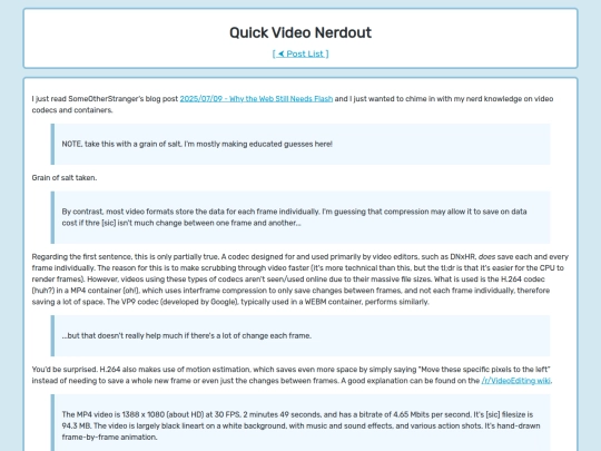 blog/posts/Vectors_and_Codecs screenshot