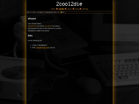 socials screenshot
