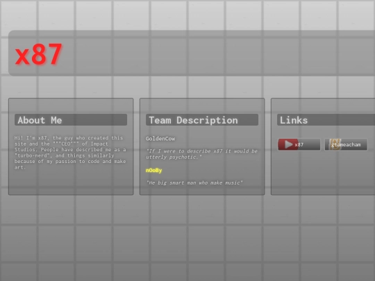 x87 screenshot