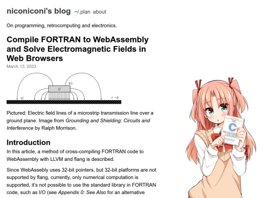 tech-notes/fortran-in-webassembly-and-field-solver screenshot