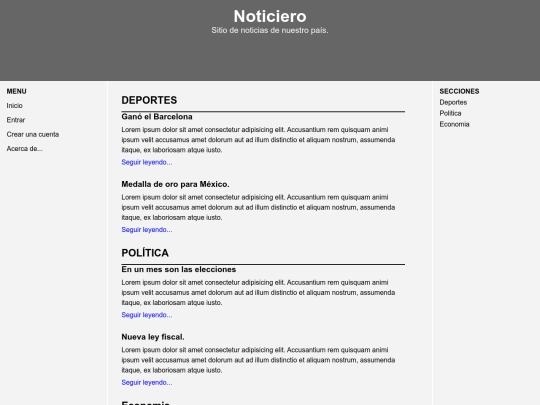 Noticiero screenshot