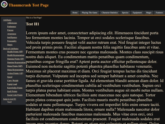 Attributes screenshot