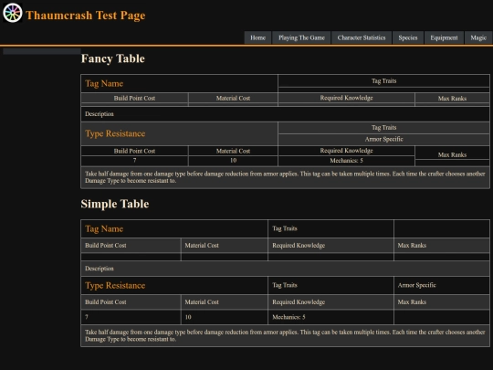 test-item-table screenshot