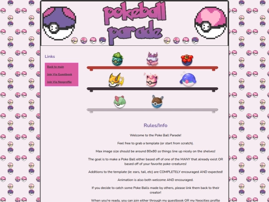 cliques/parade screenshot