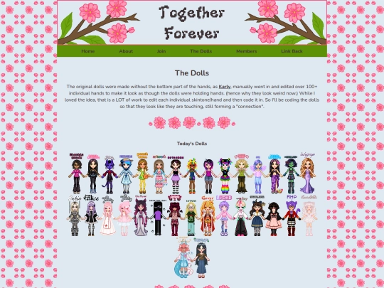 cliques/togetherforever/dolls screenshot