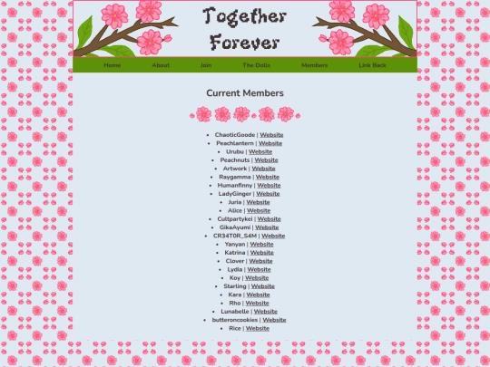 cliques/togetherforever/members screenshot