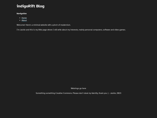blog screenshot