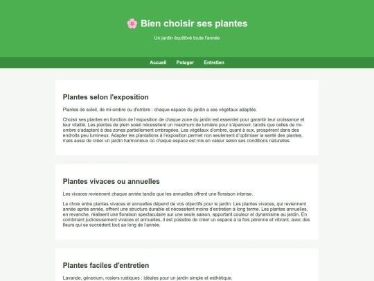 plantes screenshot