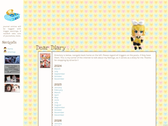 diary screenshot