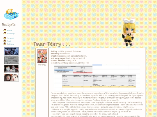 diary/august25 screenshot